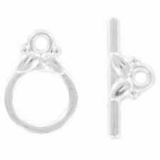 Metal Toggle clasp 10x14mm Silver